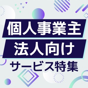 個人事業主・法人向けサービス特集